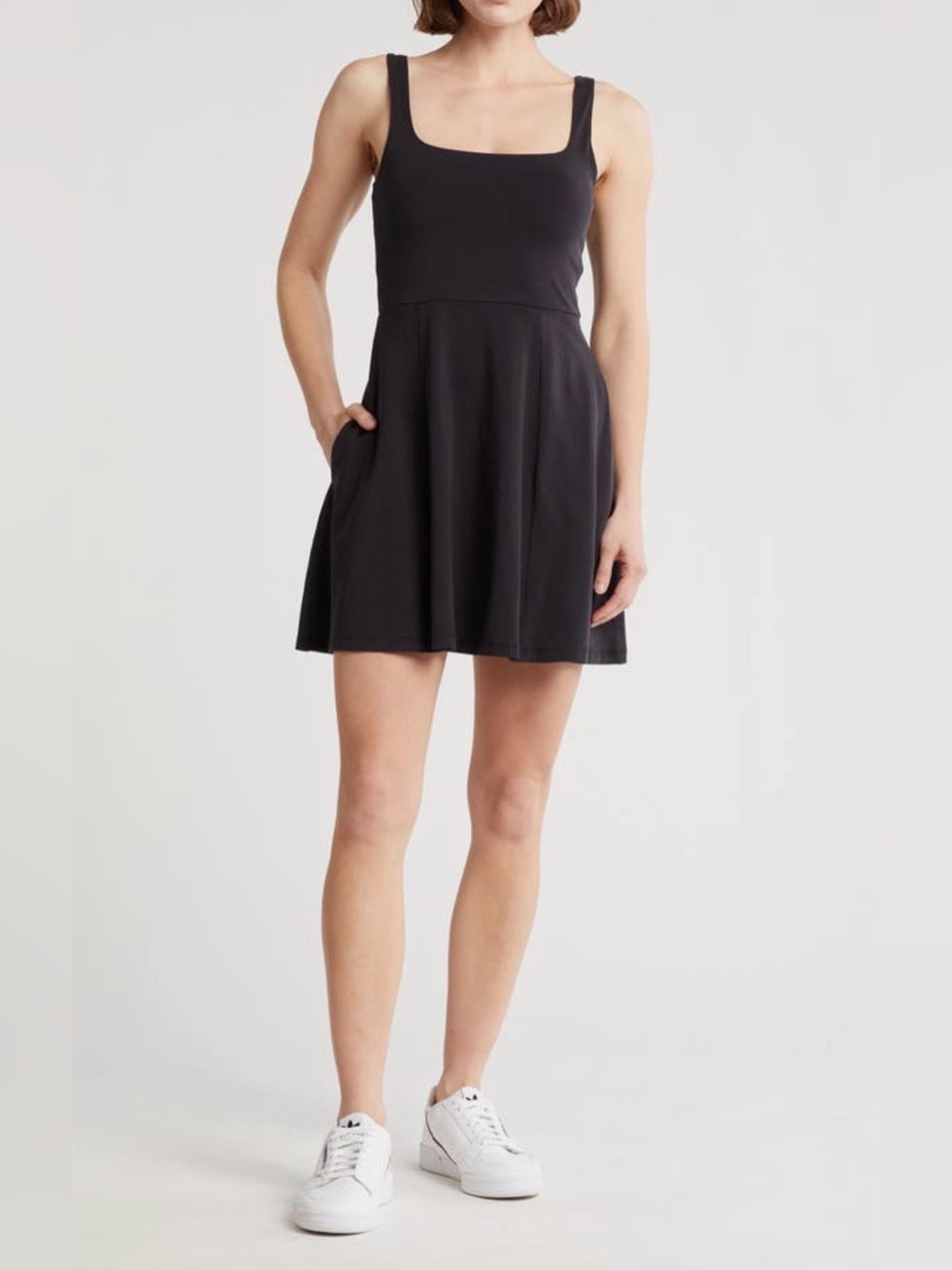 Beyond Yoga Charmed Fit & Flare Minidress Black M